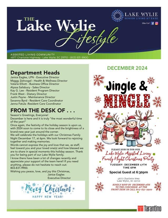 Assisted Living Current Newsletter