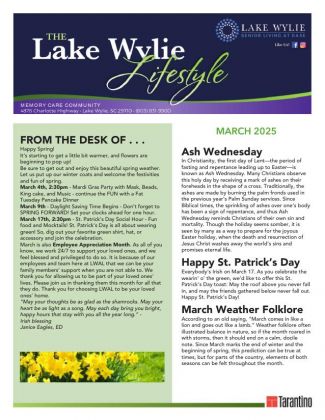 Memory Care Current Newsletter